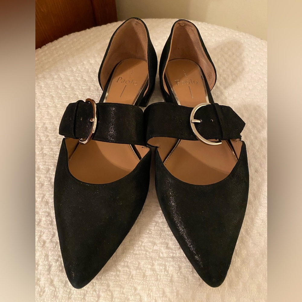 Linea Paolo - Dean Pointy Toe Flat - Black - 7.5M